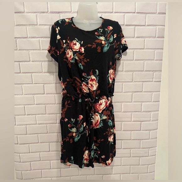 LAINAB Women's Casual Summer Short Sleeve Jumpsuits Rompers with Pockets/size L - Picture 6 of 13